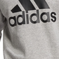 adidas Men's Fleece Crewneck Logo Sweatshirt Gray Size Small