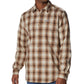 Columbia Men's Vapor Ridge Iii Long Sleeve Shirt Brown Size Small