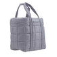 Michael Kors Women's Stirling Small Quilted Padded Tote Bag Grey