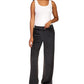 Michael Kors Women's Velour Straight Leg Pants Black Size Medium