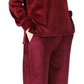 Michael Kors Women's Velour Cold Shoulder Sweatshirt Red Size X-Large