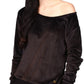 Michael Kors Women's Velour Off The Shoulder Top Black