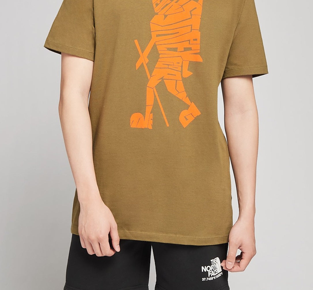 The North Face Men's Short Sleeve Tee Green Size XX-Large