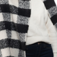 INC International Concepts Women's Buffalo Check Blanket Scarf Black Size Regular