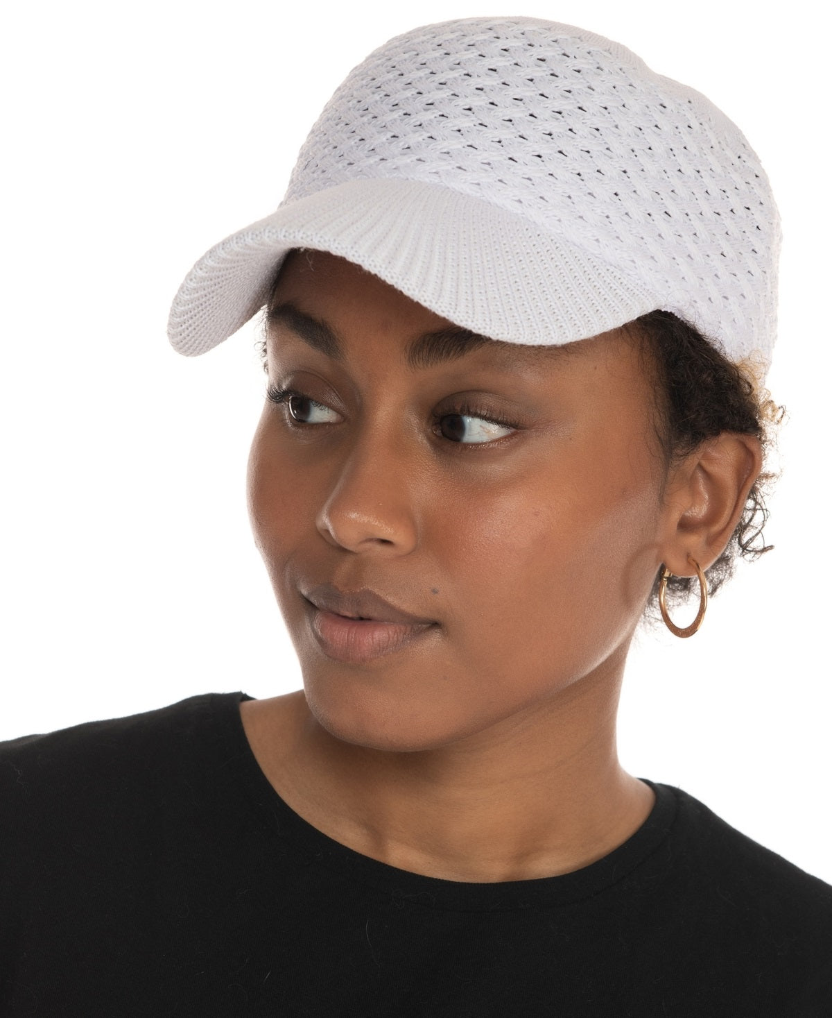INC International Concepts Women's Packable Baseball Cap White Size Regular