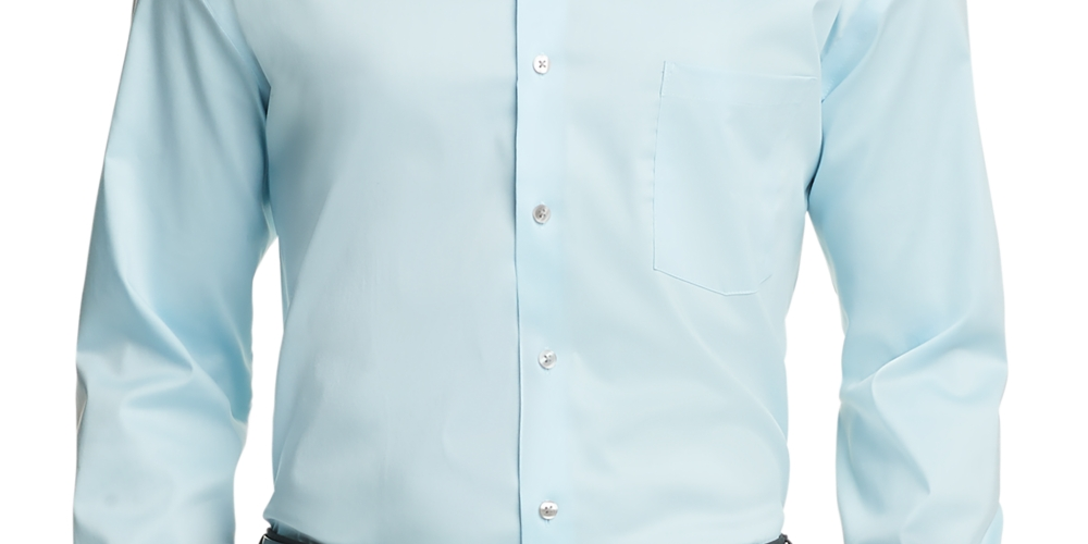 Van Heusen Men's Regular Fit Ultraflex Dress Shirt Blue Size 16.5X32X33