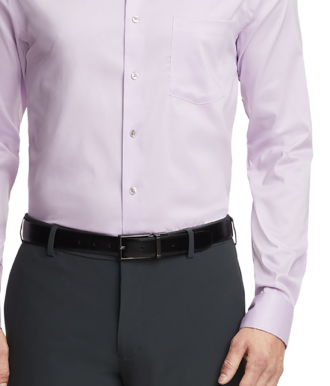 Van Heusen Men's Regular Fit Ultraflex Dress Shirt Purple Size 32X33