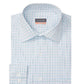 Van Heusen Men's Regular Fit Stain Shield Satin Spread Collar Dress Shirt Blue Size Large