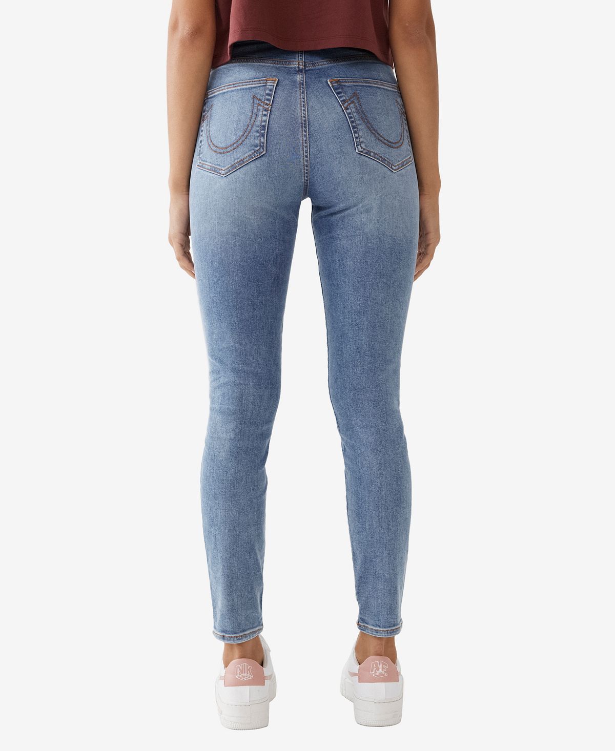 True Religion Women's Halle High Rise Skinny Jeans Blue Size 24