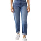 True Religion Women's Straight Leg High Rise Jeans Blue Size 33