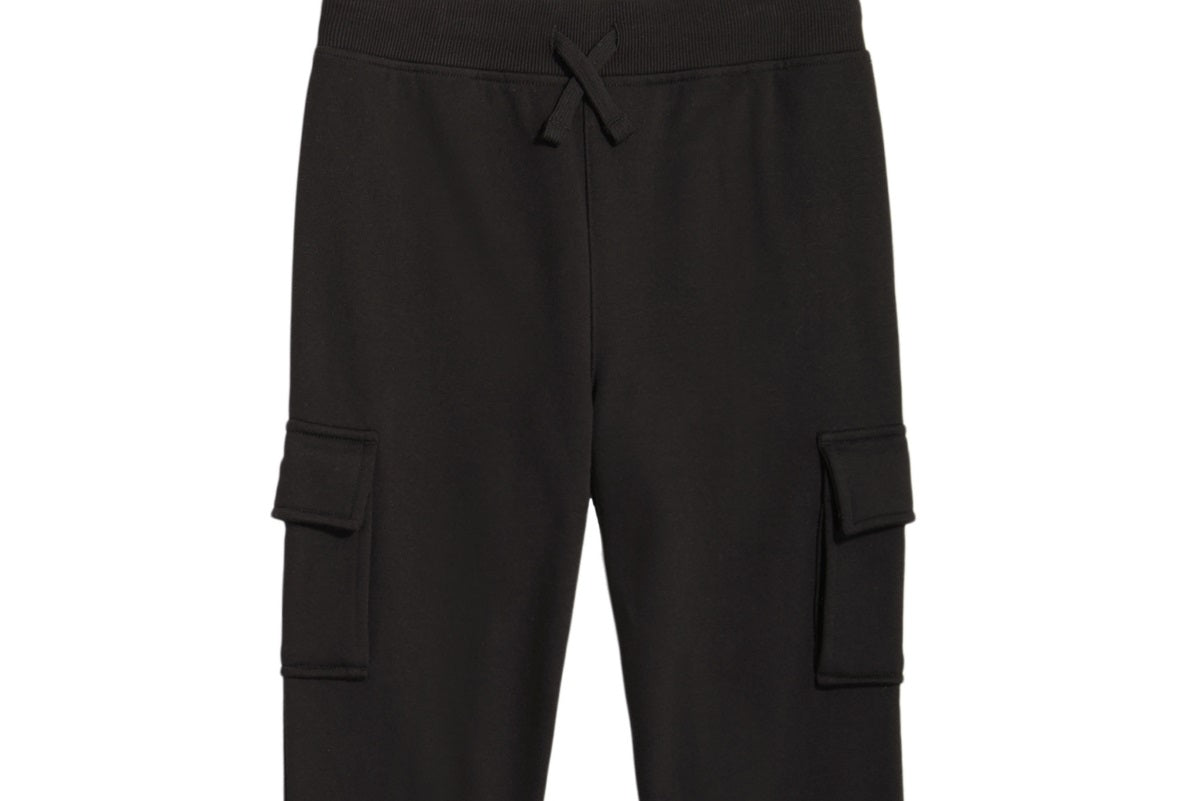 Nautica Big Boy's Fleece Cargo Joggers Black Size Large