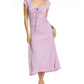 Cinq à Sept Janis Short Sleeve Dress in Pale Iris
