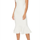 LIKELY Hirsch Chain Link Strap Mermaid Dress in White , Size 6