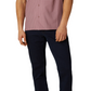 DKNY Men's Hertford Regular Fit Stretch Geo Print Camp Shirt Red Size Medium