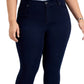 Celebrity Pink Women's High Rise Skinny Ankle Jeans Blue Size 14W
