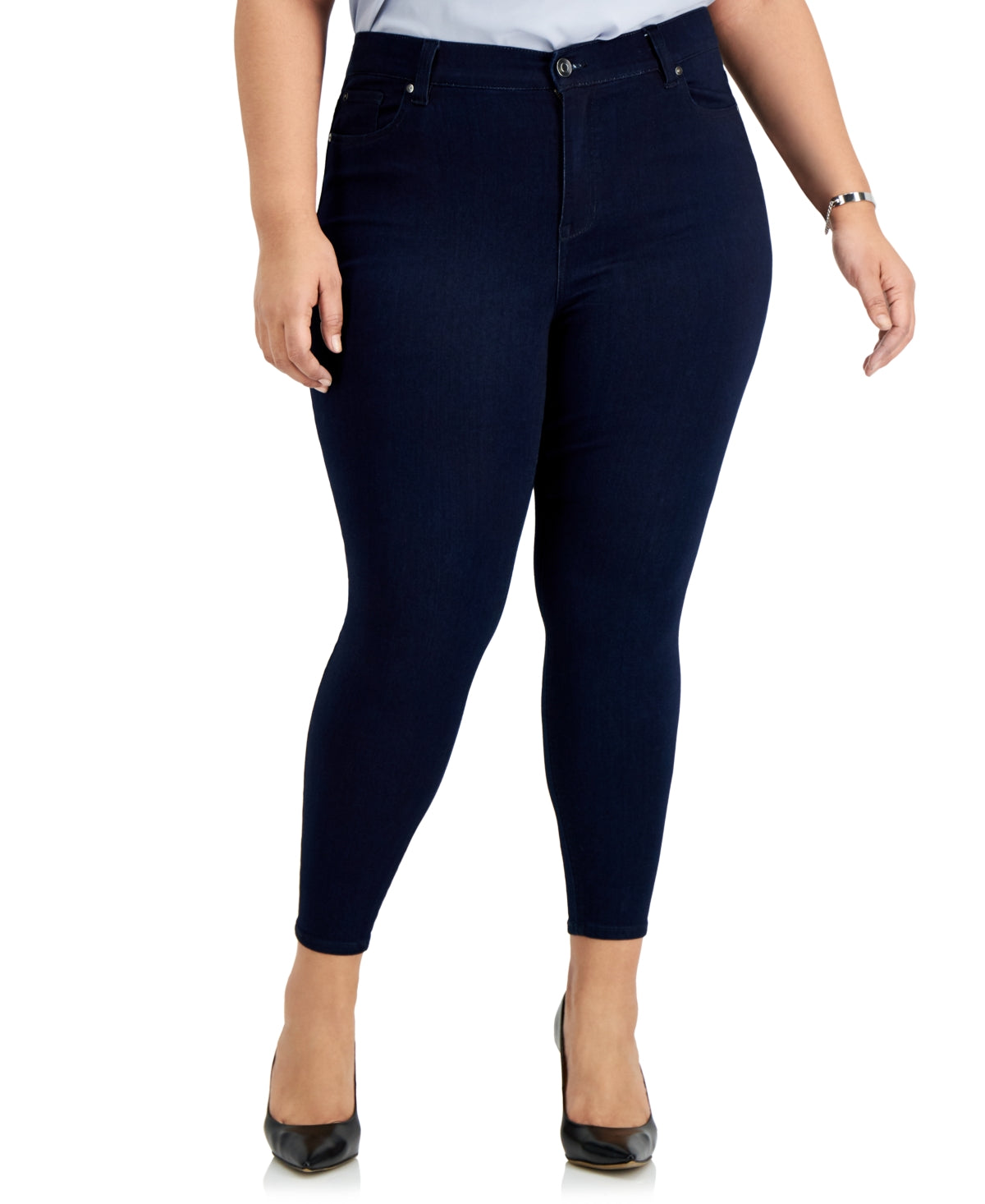 Celebrity Pink Women's High Rise Skinny Ankle Jeans Blue Size 14W