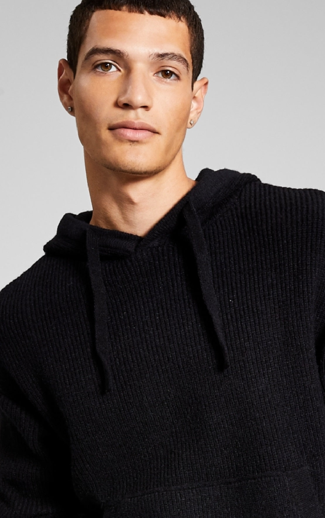 And Now This Men's Hooded Sweater Black Size X-Large