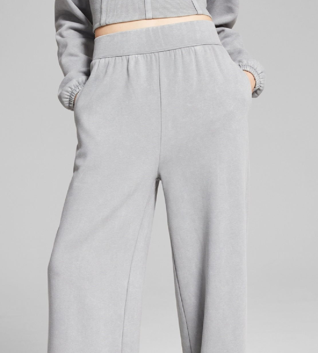 And Now This Women's Wide Leg Pants Gray Size Medium