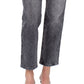 Earnest Sewn Women's Straight Leg Ankle Jeans Gray Size 28