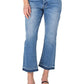 Earnest Sewn Women's Distressed Mid Rise Bootcut Jeans Blue Size 26