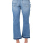Earnest Sewn Women's Distressed Mid Rise Bootcut Jeans Blue Size 26