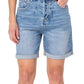 Earnest Sewn Women's Cuffed Pleated Denim Shorts Blue Size 27