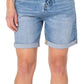 Earnest Sewn Women's Cuffed Pleated Denim Shorts Blue Size 27