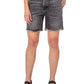 Earnest Sewn Women's Faded Mini Denim Shorts Gray Size 26
