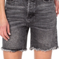 Earnest Sewn Women's Faded Mini Denim Shorts Gray Size 26