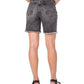 Earnest Sewn Women's Frayed Hem Denim Shorts Black Size 32