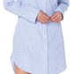Earnest Sewn Women's Tie Back Button Down Dress Blue Size X-Large