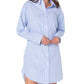 Earnest Sewn Women's Tie Back Button Down Dress Blue Size X-Large