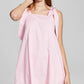 And Now This Women's Cotton Tie Strap A Line Dress Pink Size Small