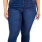 Celebrity Pink Women's Mid Rise Dawson Super Skinny Jeans Blue Size 22W