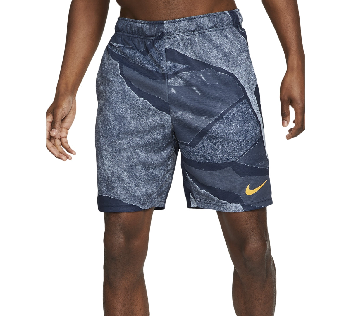 Nike Men's Printed Training Shorts Blue Size XX-Large