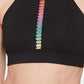 Nike Women's Indy Rainbow Ladder Bra Black Size Medium