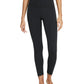Nike Women's Crochet Trimmed 7/8 High Waist Yoga Tights Black Size Small