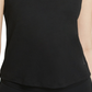 Nike Women's Crochet Trimmed Yoga Tank Top Black Size X-Large