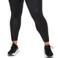 Nike Women's One Faux Leather Mid Rise 7/8 Leggings Black Size 1X