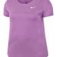 Nike Women's Dry Legend Training Top Purple Size 2X