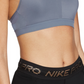 Nike Women's Indy V Neck Low Impact Sports Bra Blue Size Small