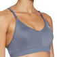 Nike Women's Indy V Neck Low Impact Sports Bra Blue Size Medium