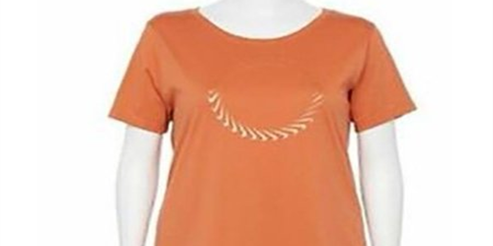 Nike Women's Sportswear Icon Clash Graphic Tee Orange Size 2X