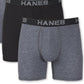 Hanes Men's 4 Pk Ultimate Comfort Flex Fit Ultra Soft Boxer Briefs Black Size X-Large