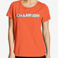 Champion Women's Logo T-Shirt Orange Size 2X