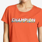 Champion Women's Logo T-Shirt Orange Size 2X