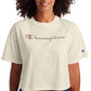 Champion Women's Logo Cropped T-Shirt Brown