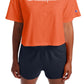 Champion Women's Logo Cropped T-Shirt Orange Size X-Small