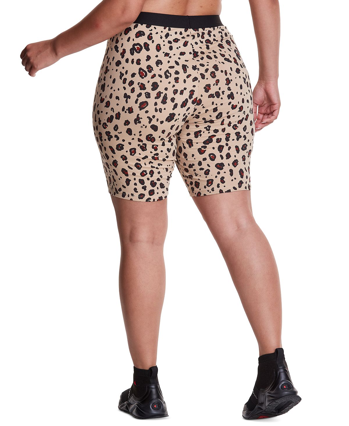 Champion Women's Authentic Printed Bike Shorts Brown Size 4X