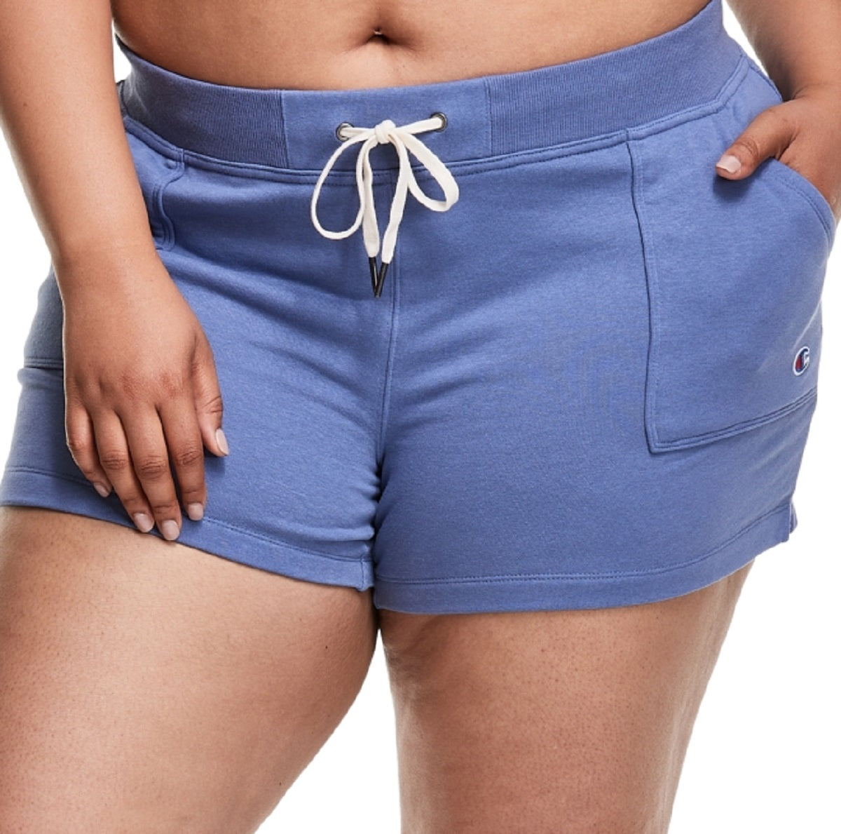 Champion Women's Campus Solid Shorts Blue Size 3X